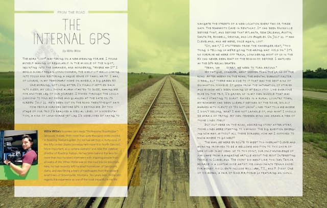 Spread of an insert titled "The Internal GPS"